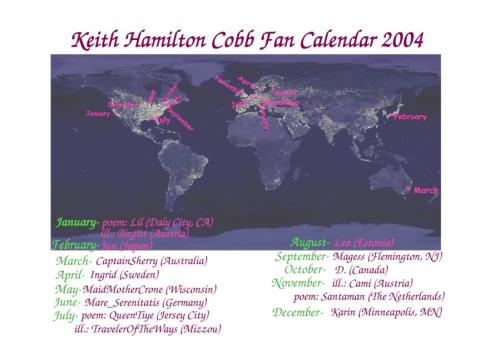 Keith Hamilton Cobb Fan Calendar - cover